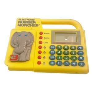 VTECH Electronic Number Muncher 1989 RARE Educational MATH Game Quiz Count WORKS
